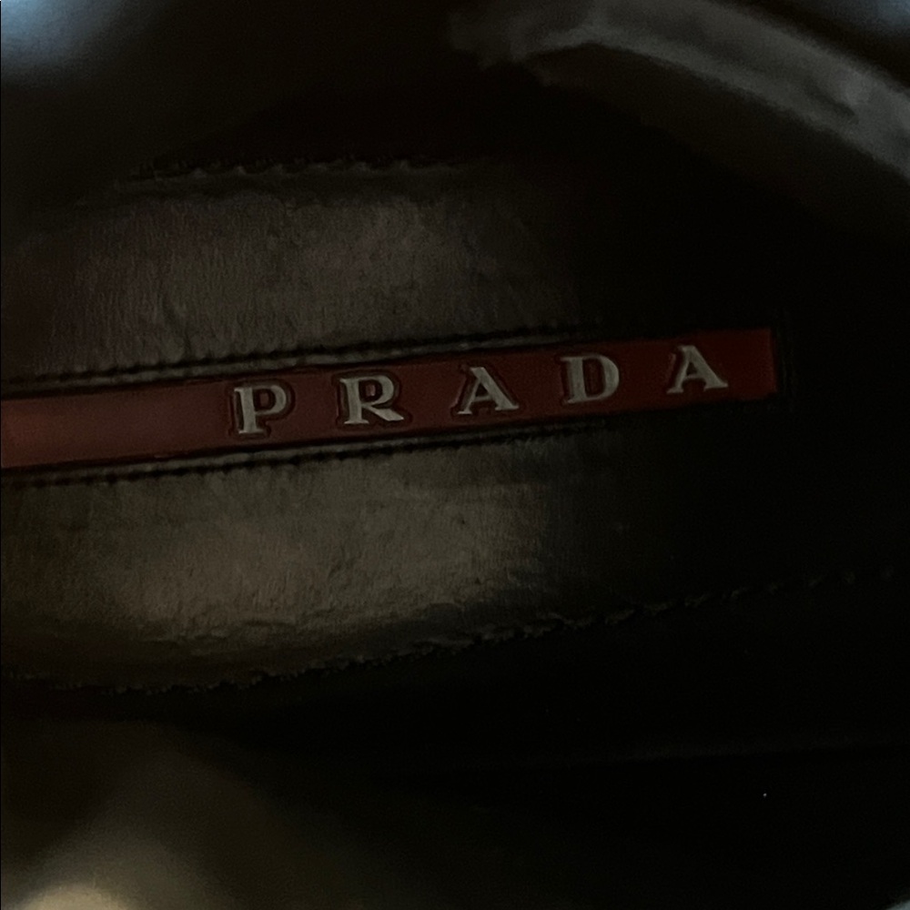 Prada Sport High Top Black Leather Sneakers - Picture 12 of 12